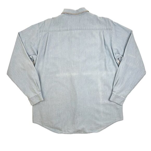 Vintage Susan Bristol Embroidered Southwestern Button Down Shirt Size 10 - Picture 3 of 4